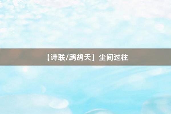 【诗联/鹧鸪天】尘间过往