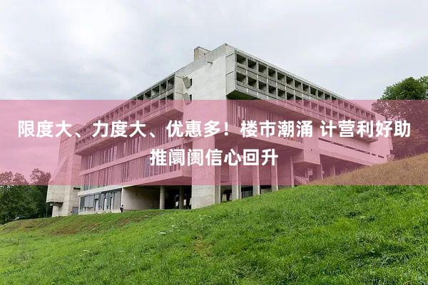 限度大、力度大、优惠多！楼市潮涌 计营利好助推阛阓信心回升